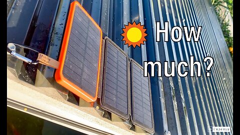 Solar power bank Test