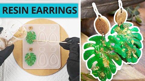 SUPER EASY RESIN EARRINGS!