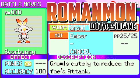 Roman Mon - GBA ROM Hack has 100 Types in Game more battle frontier mons, custom teams