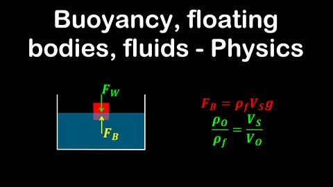 Buoyancy, floating bodies, fluids - Physics