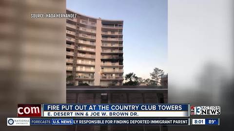 Fire at Country Club Towers