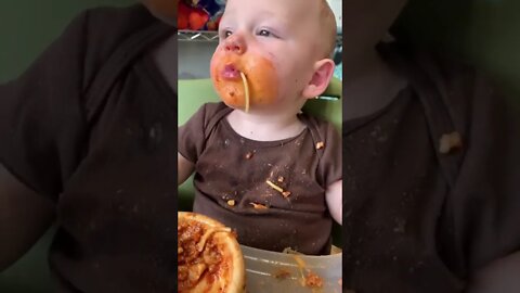 Funny Baby love Eating 😂#short