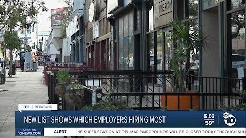 New list shows which San Diego employers hiring most