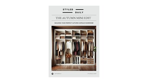 The Autumn Mini Edit FREE Ebook: Building Your Perfect Autumn Capsule Wardrobe