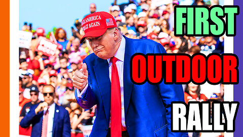 🔴LIVE: Trump's First Outdoor Rally 🟠⚪🟣