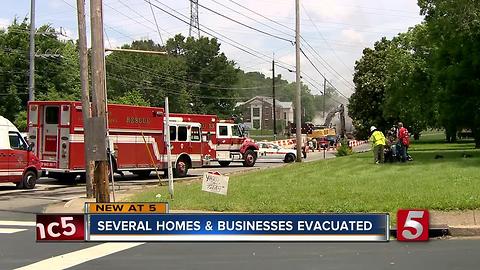 Gas Leak Prompts Evacuations, Road Closure