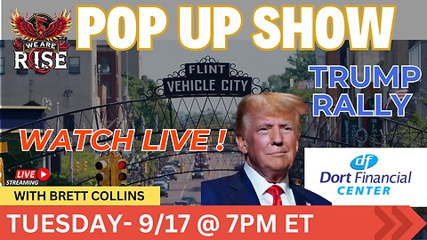 President Trump Hosts a Town Hall inf Flint, Michigan: Pop Up Show!