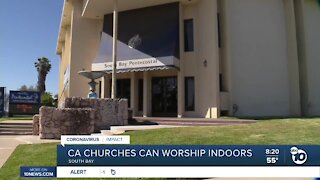 CA churches can worship indoors