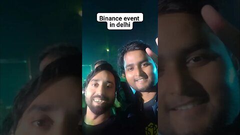 Binance event in Delhi India.