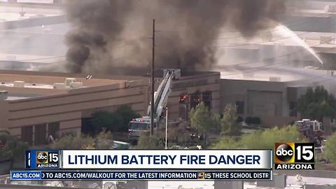 Phoenix fire crews training for new lithium battery fire dangers