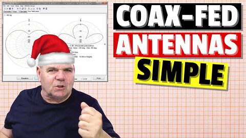 Simple Rules of Coax Fed Antennas