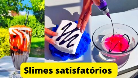 Vídeo de slime : satisfatório e relaxante