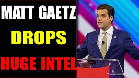 NATIONAL EMERGENCY! MATT GAETZ DROPS HUGE INTEL ON HUNTER INVESTIGATION