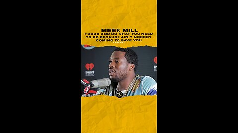 @meekmill Focus and do what you need to do because ain’t nobody coming to save you.