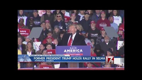 Trump holds rally with NC candidates in Johnston County