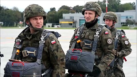 Polish Paratroopers Prepare for a Jump from a USAF C-130J Super Hercules