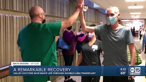 Valley doctors save man's life through double lung transplant after COVID diagnosis