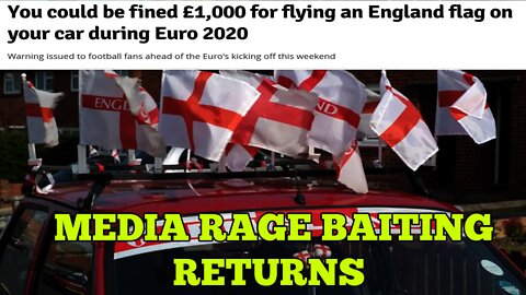 The Media Rage Bait WIth Misleading Headlines About Flying England Flags On Cars