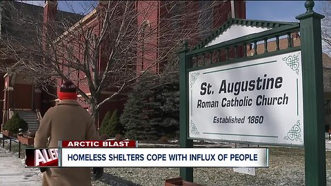 Brutal cold sends homeless to area shelters as community pitches in