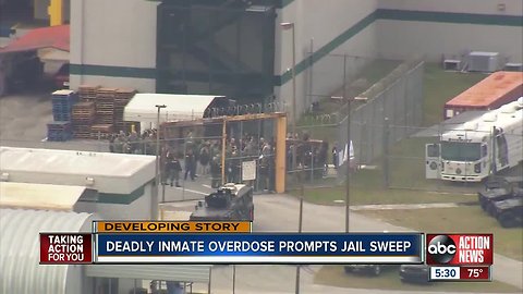 Deputies search Land O' Lakes jail for drugs after inmate found dead of suspected overdose