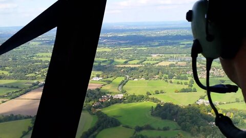 Helicopter flight from Blackbushe Airport