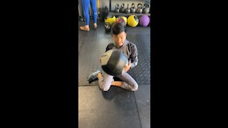 Exercise Technique #5 Medicine Ball Windshield Rotations