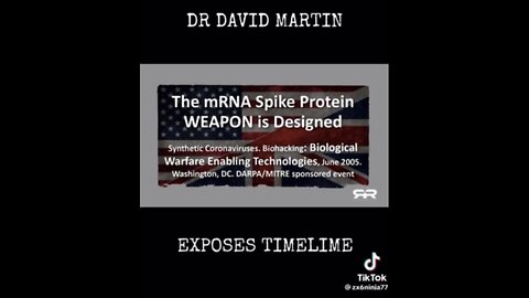 Dr. David Martin exposes the vaccine bioweapon timeline of COVID