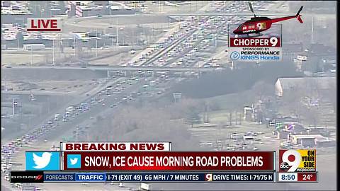 Chopper 9: 2 dead in West Chester as snow showers, ice wreak havoc on local highways