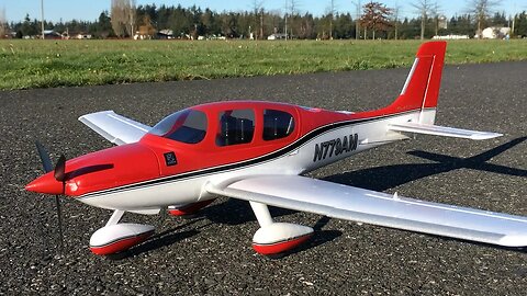 E-flite UMX Cirrus SR22T BNF Basic with SAFE Select Maiden Flight