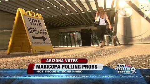 Phoenix polling places won't stay open late after morning delay