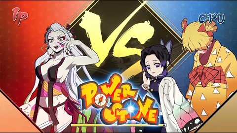 Daki Vs. Shinobu & Zenitsu (Entertainment District) Rouge's Theme Power Stone Music (VERY HARD CPU)