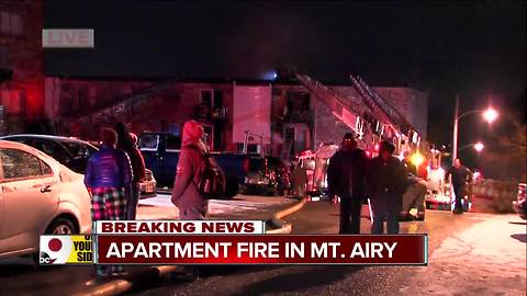 Several injured in Mount Airy apartment fire