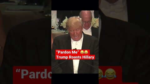 President Trump Roasts Hillary Clinton at Al Smith Dinner #shorts #presidenttrump #hillaryclinton