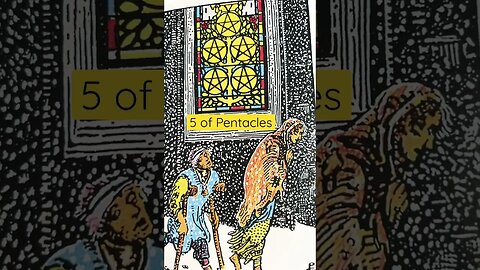 5 of Pentacles #shorts #learntarot