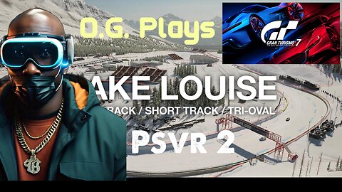 Snow Tires on a Classic Corvette - O.G. Plays Gran Turismo 7 on PSVR 2 Lake Louise Canada Snow Track