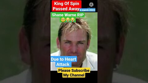 Shane warne Death | Shane warne RIP | Shane warne Passed away at age of 52 | Shane warne Passed away