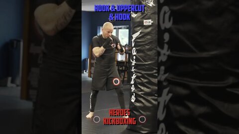 Heroes Training Center | Kickboxing & MMA "How To Double Up" Hook & Uppercut & Hook BH | #Shorts