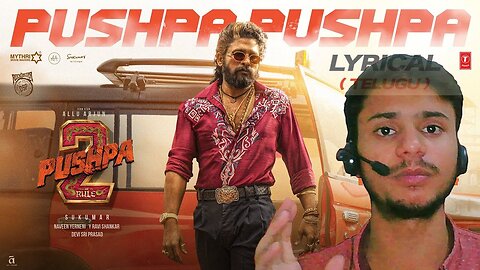 PUSHPA PUSHPA (Lyrical)-Pushpa 2 The Rule | Allu Arjun |Sukumar| Reaction Video | Shaikh Raqib