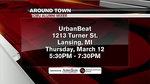 Calling all Central Michigan Alumni. There's a CMU mixer happening tomorrow night here in Lansing. It's happening at Urban Beat on Turner Street from 5:30-7:30 PM. Join fellow alumni for an evening of food, drinks, and entertainment.