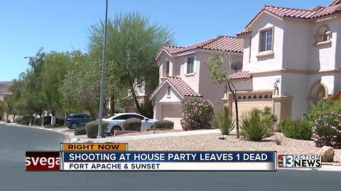 Shooting at house party leaves one person dead