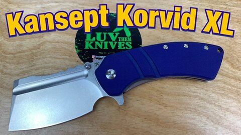 Kansept Korvid XL / includes disassembly / Koch Tools design ! Bad Dog Cleaver heaven !!