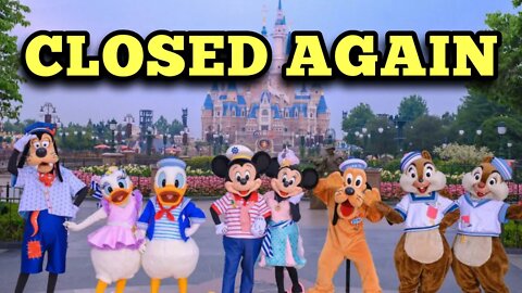 Shanghai Disneyland SHUTDOWN Again