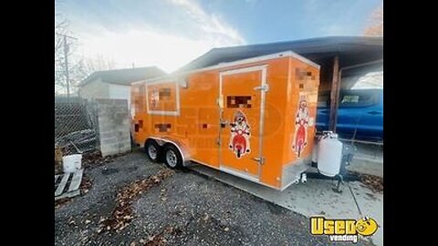 Like-New - 2023 7' x 16' Haulmark Kitchen Food Concession Trailer with Pro-Fire Suppression for Sale