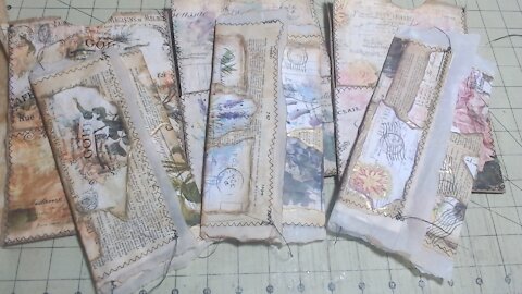 Part 2 Botanical Flower Garden Journal in a Bag - Making Parchment Envelopes