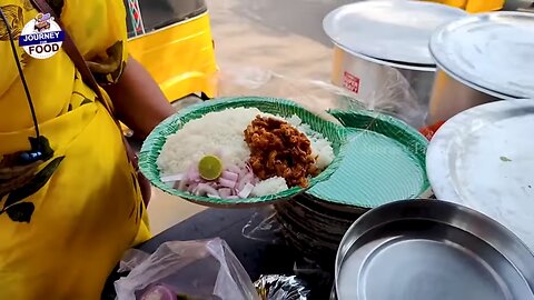 Cheapest RoadSide Unlimited Meals ｜ Indian Street Food ｜