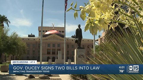 Governor Ducey signs new bills into law impacting transgender teens