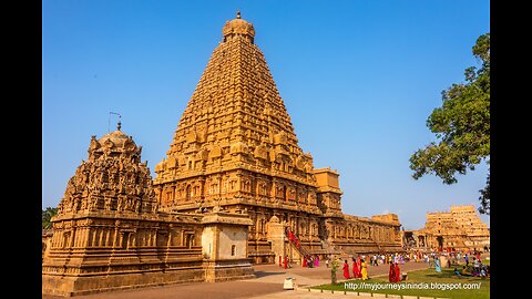 "Brihadeeswarar Temple: A Mesmerizing Drone View of a Timeless Wonder"