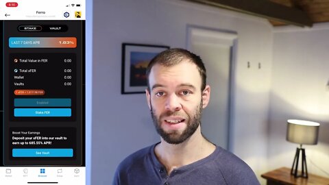 How to stake FER to get xFER on the Ferro Protocol using the Crypto.Com Defi Wallet App