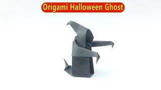 Origami Halloween Ghost - Easy Paper Crafts