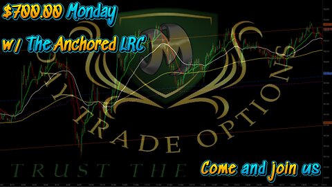 $700.00 Monday Day Trading the Anchored LRC!